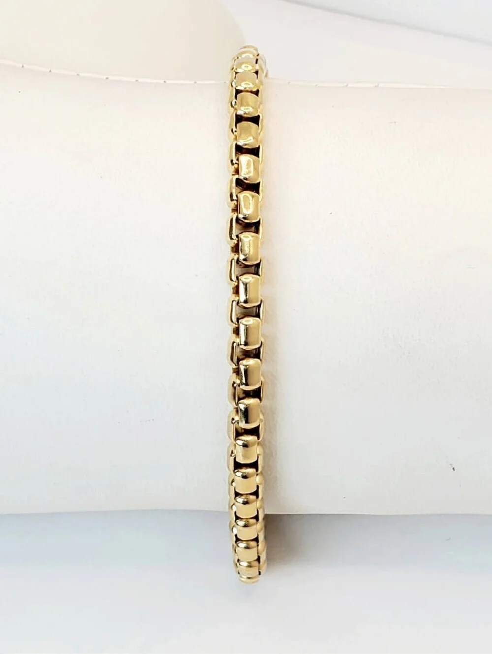 David Yurman 5mm 18k Gold Box Chain Bracelet